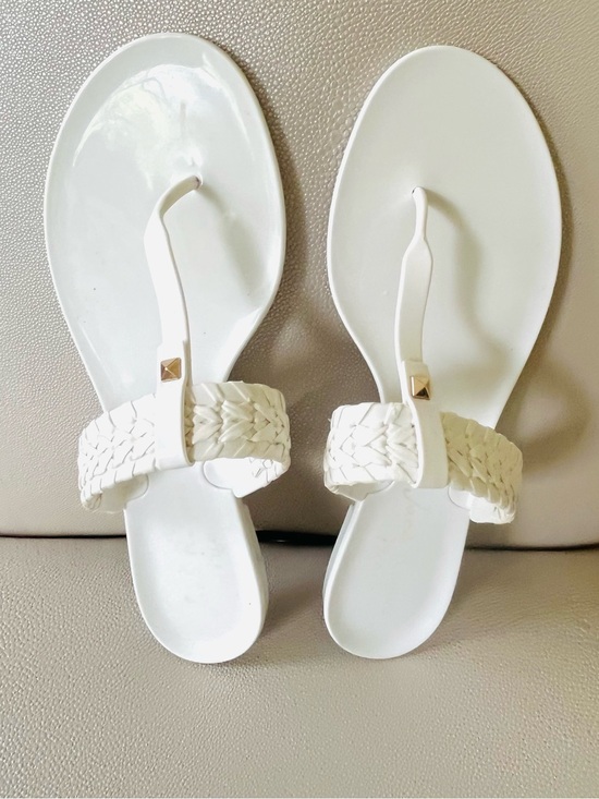 Jack Rogers Shoes - Jack Rogers  braided white  jelly thongs 10